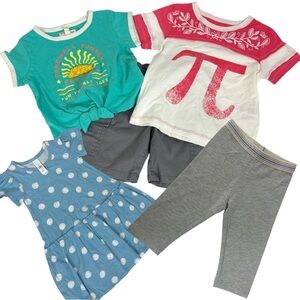 NEW Nordstrom Kids Clothing Lot Size 3, 3T and 4 Dress T-Shirts Leggings Bundle